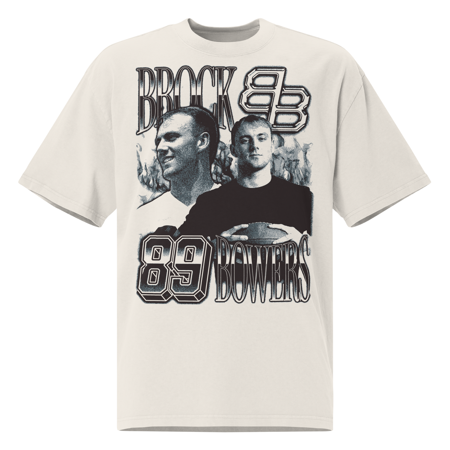 Brock Bowers “Vintage” Oversized T-shirt Faded White