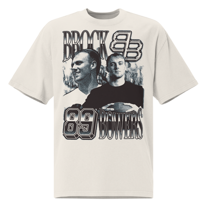Brock Bowers “Vintage” Oversized T-shirt Faded White