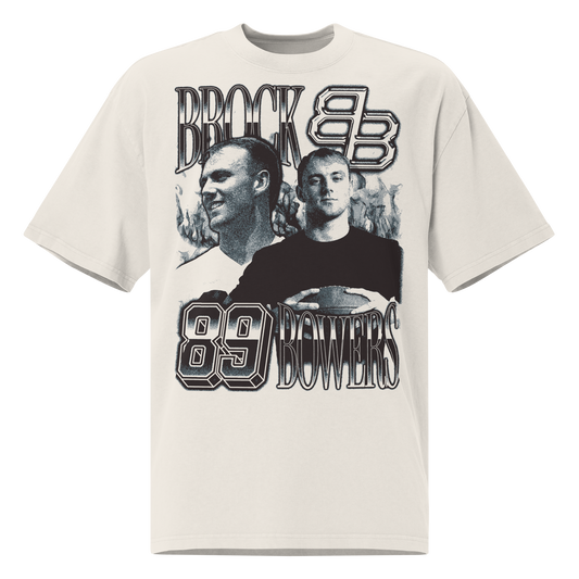 Brock Bowers “Vintage” Oversized T-shirt Faded White