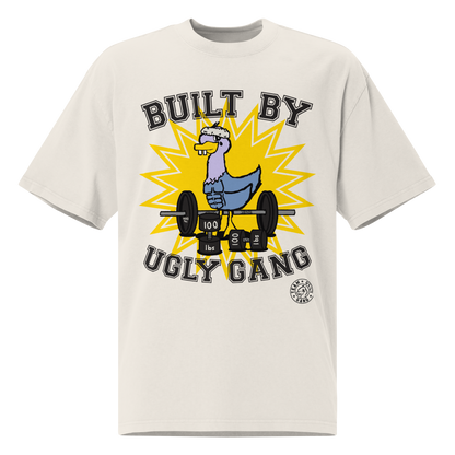 Team Ugly Gang “Built By” Oversized T-shirt Faded White