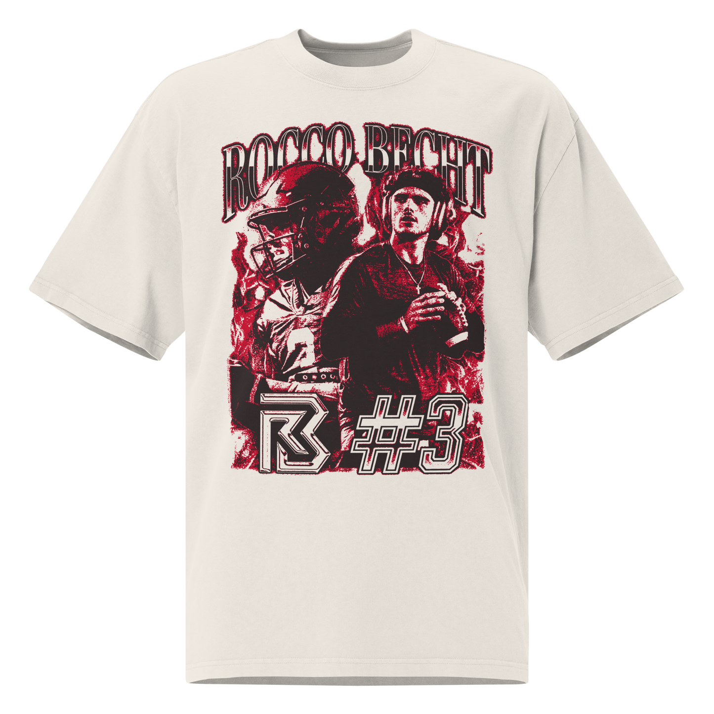 Rocco Becht "Vintage" Oversized T-shirt Faded White