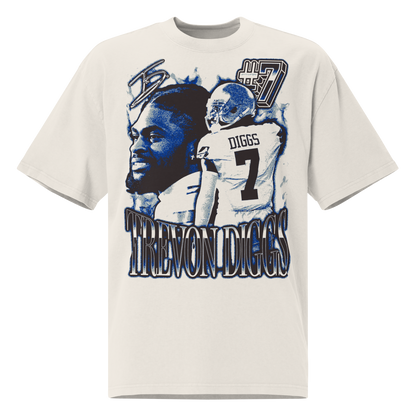 Trevon Diggs “Vintage” Oversized T-shirt Faded White