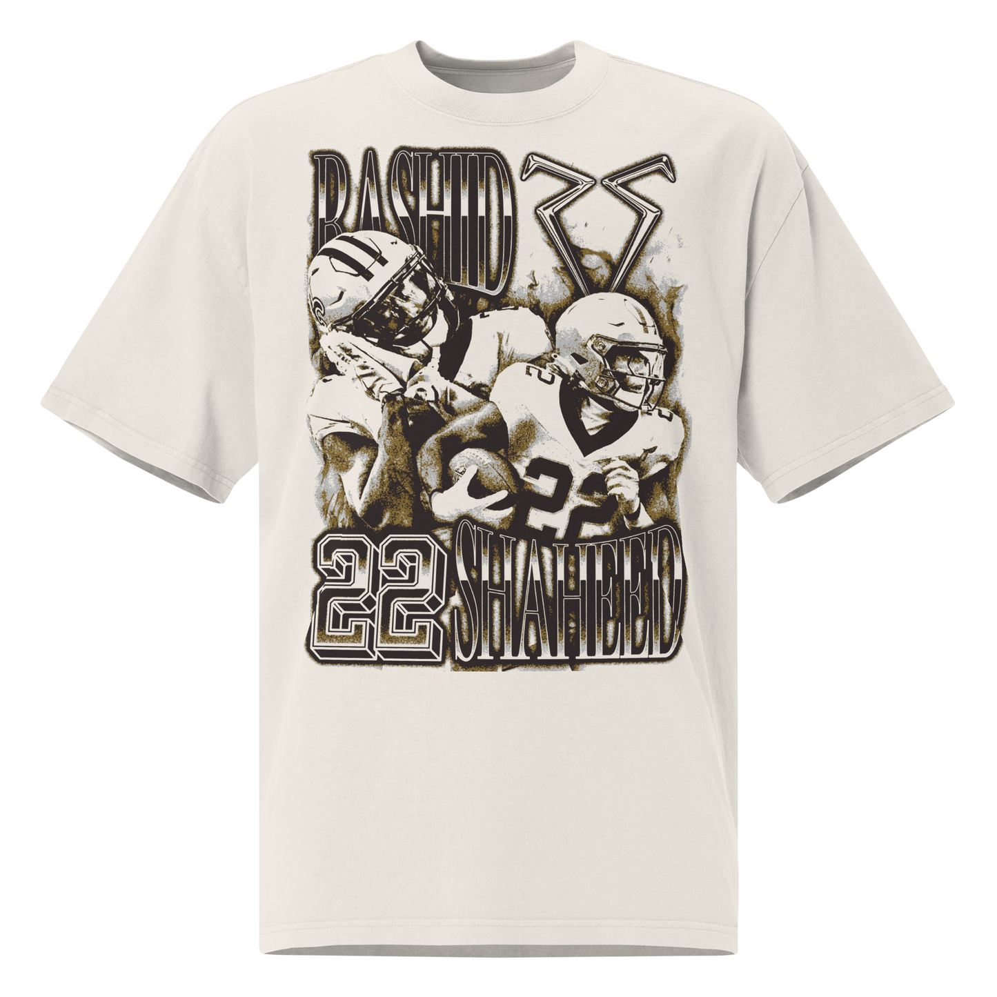 Rashid Shaheed “Vintage” Oversized T-shirt Faded White