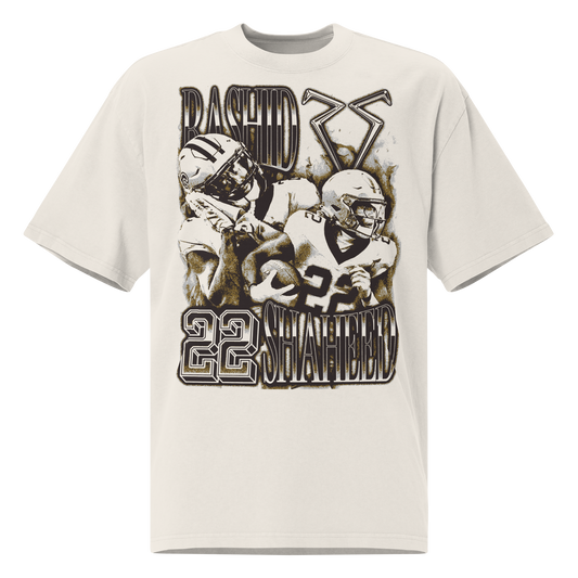 Rashid Shaheed “Vintage” Oversized T-shirt Faded White