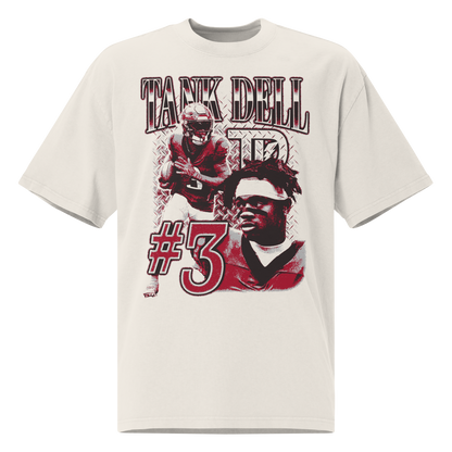 Tank Dell “Vintage” Oversized T-shirt Faded White