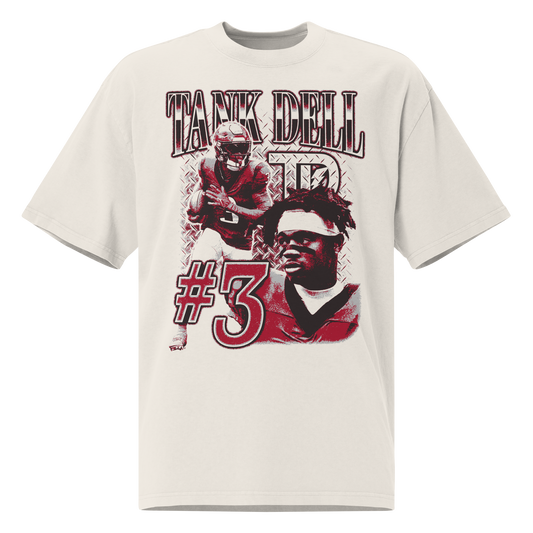 Tank Dell “Vintage” Oversized T-shirt Faded White
