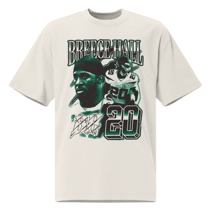Breece Hall "Vintage" Oversized T-shirt Faded White