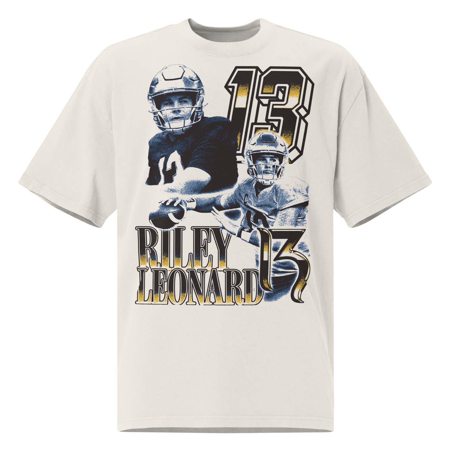 Riley Leonard “Vintage” Oversized T-shirt Faded White