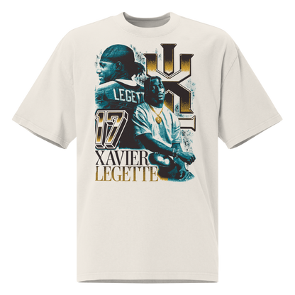 Xavier Legette "Vintage" Oversized T-shirt Faded White