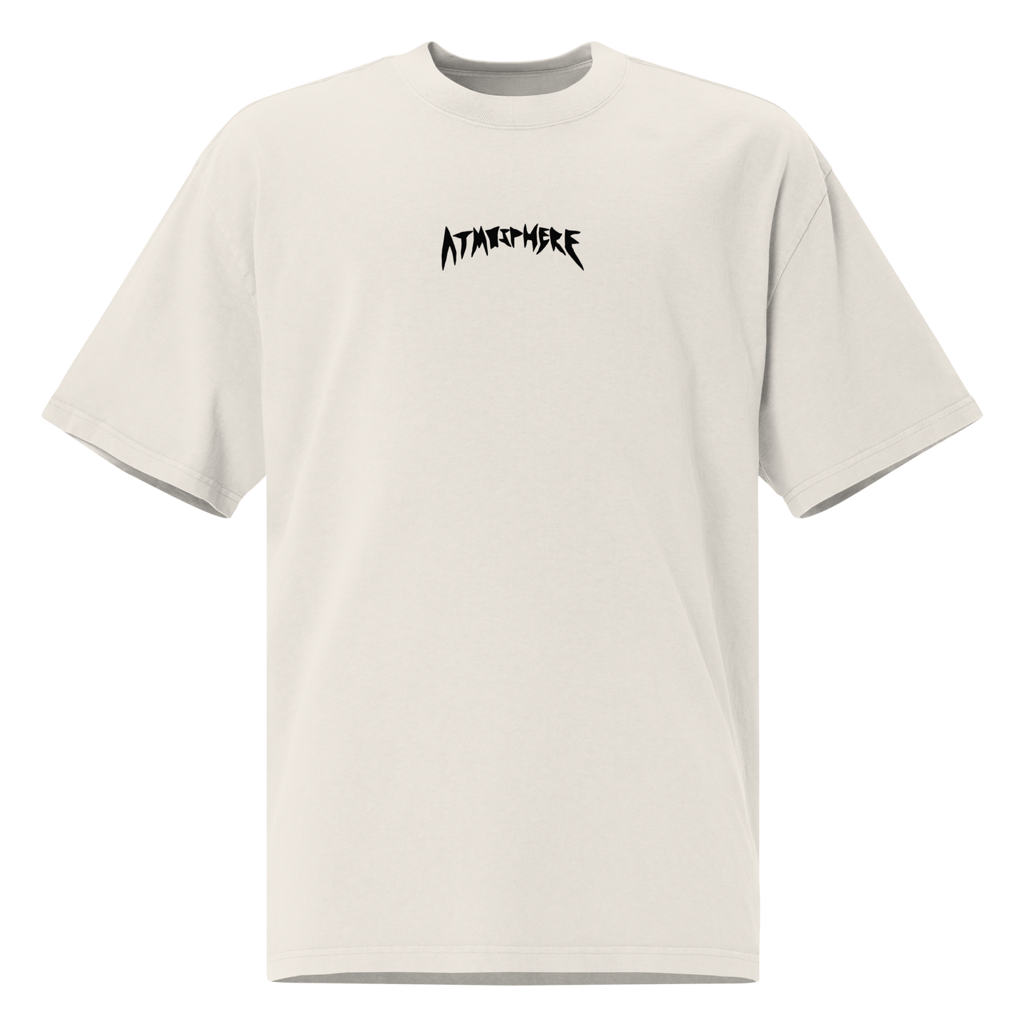 Atmosphere "Logo" Oversized T-shirt Faded White