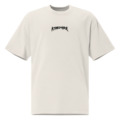Atmosphere "Logo" Oversized T-shirt Faded White