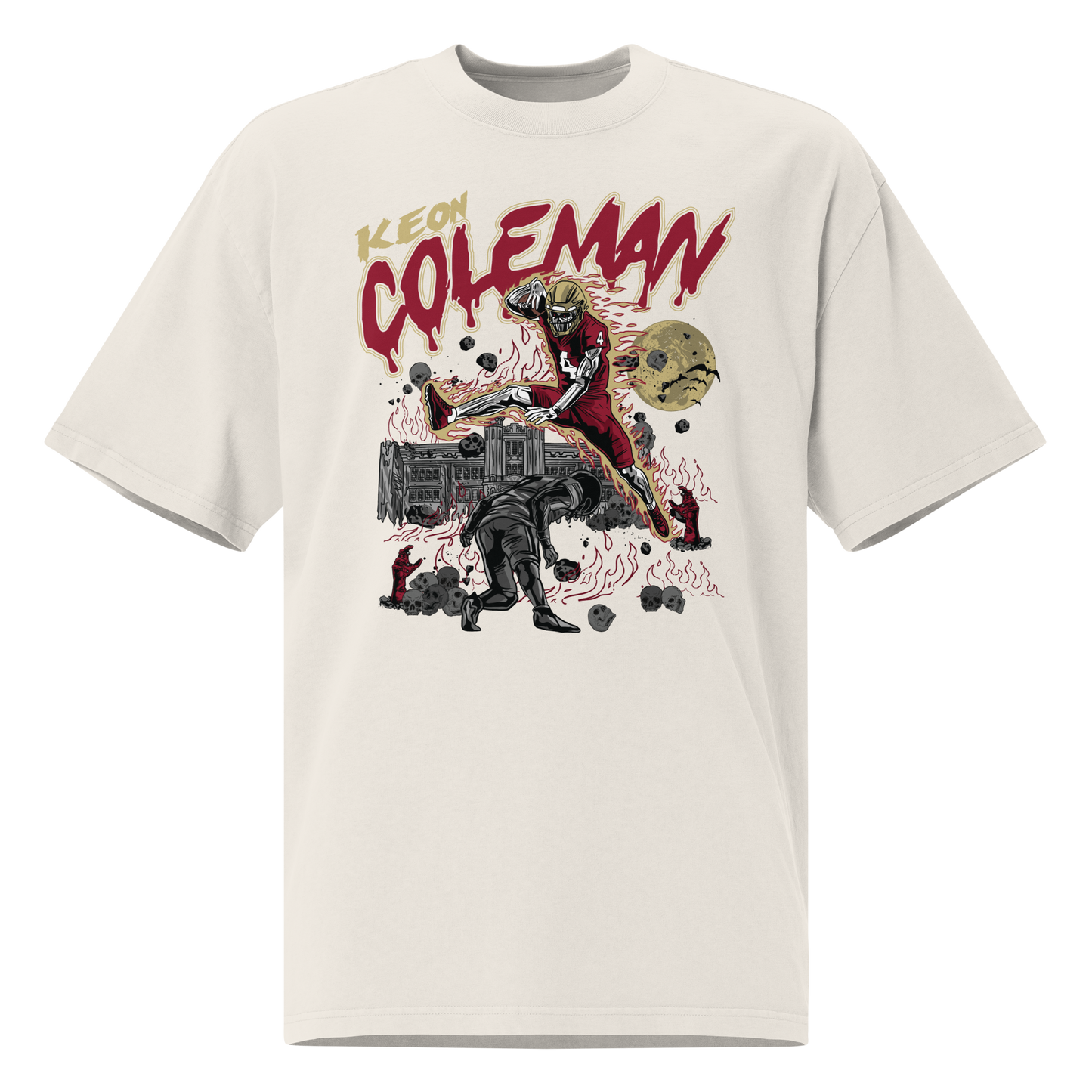 Keon Coleman "The Hurdle" Oversized T-Shirt