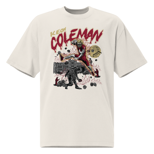 Keon Coleman "The Hurdle" Oversized T-Shirt