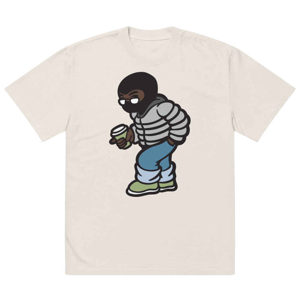 Matcha Bro "Logo" Oversized Faded T-Shirt