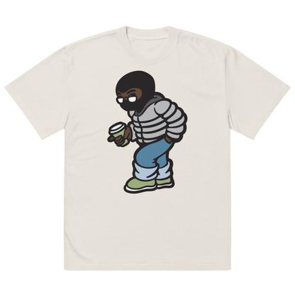 Matcha Bro "Logo" Oversized Faded T-Shirt