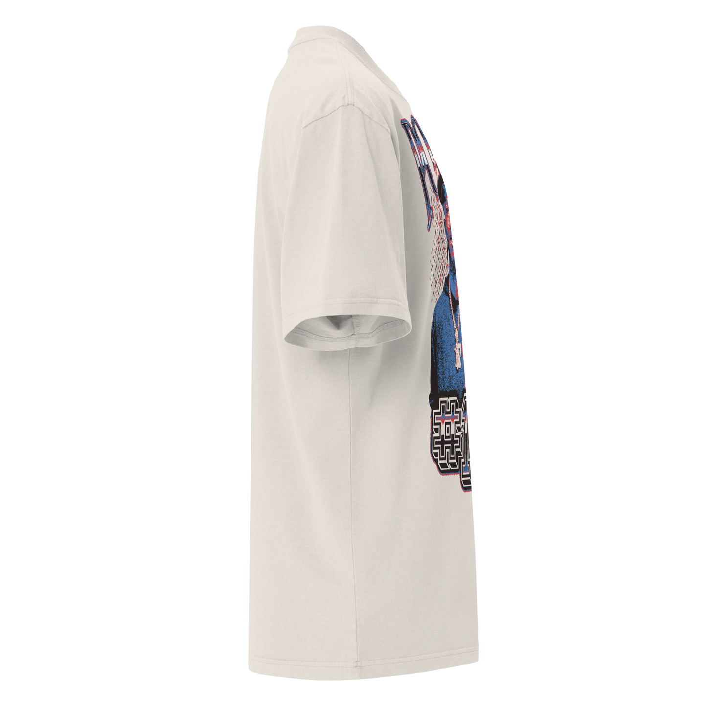 Ja'Lynn Polk “Vintage” Oversized T-shirt Faded White