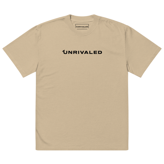 Unrivaled "Logo" Oversized T-shirt Khaki
