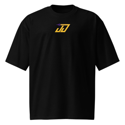 Justin Jefferson "Longest Touchdown" Oversized Heavyweight T-Shirt Black
