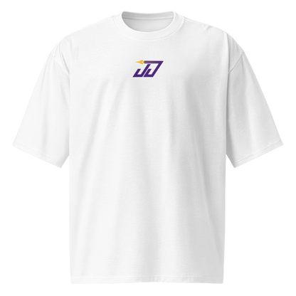 Justin Jefferson "Longest Touchdown" Oversized Heavyweight T-Shirt White