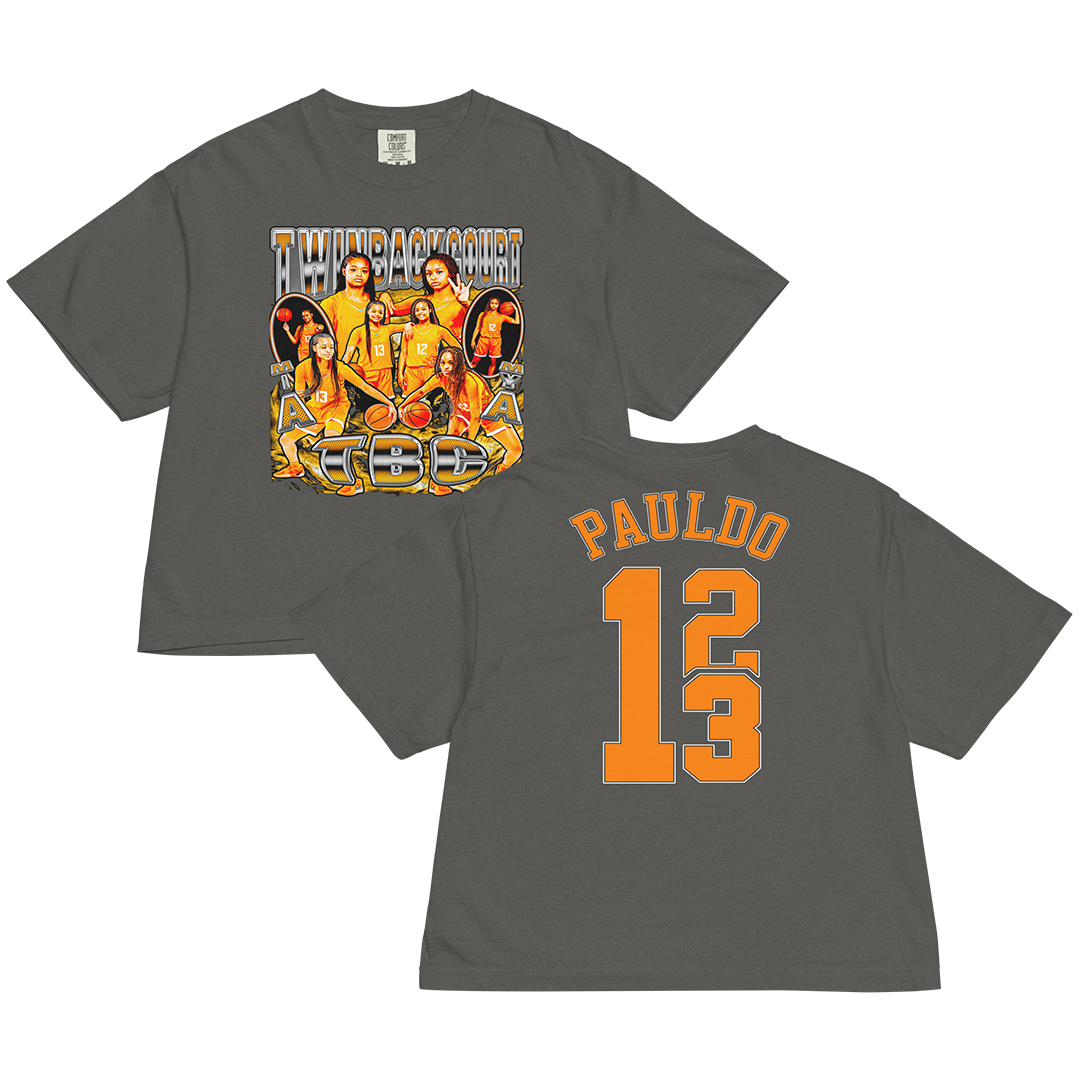 Twin Back Court "Collage" Women's Boxy T-shirt