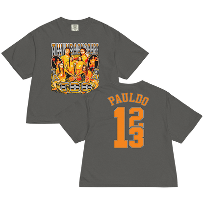 Twin Back Court "Collage" Women's Boxy T-shirt