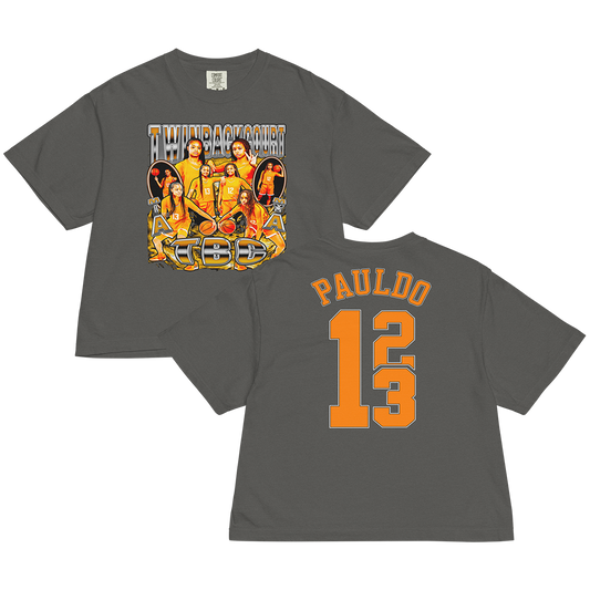 Twin Back Court "Collage" Women's Boxy T-shirt