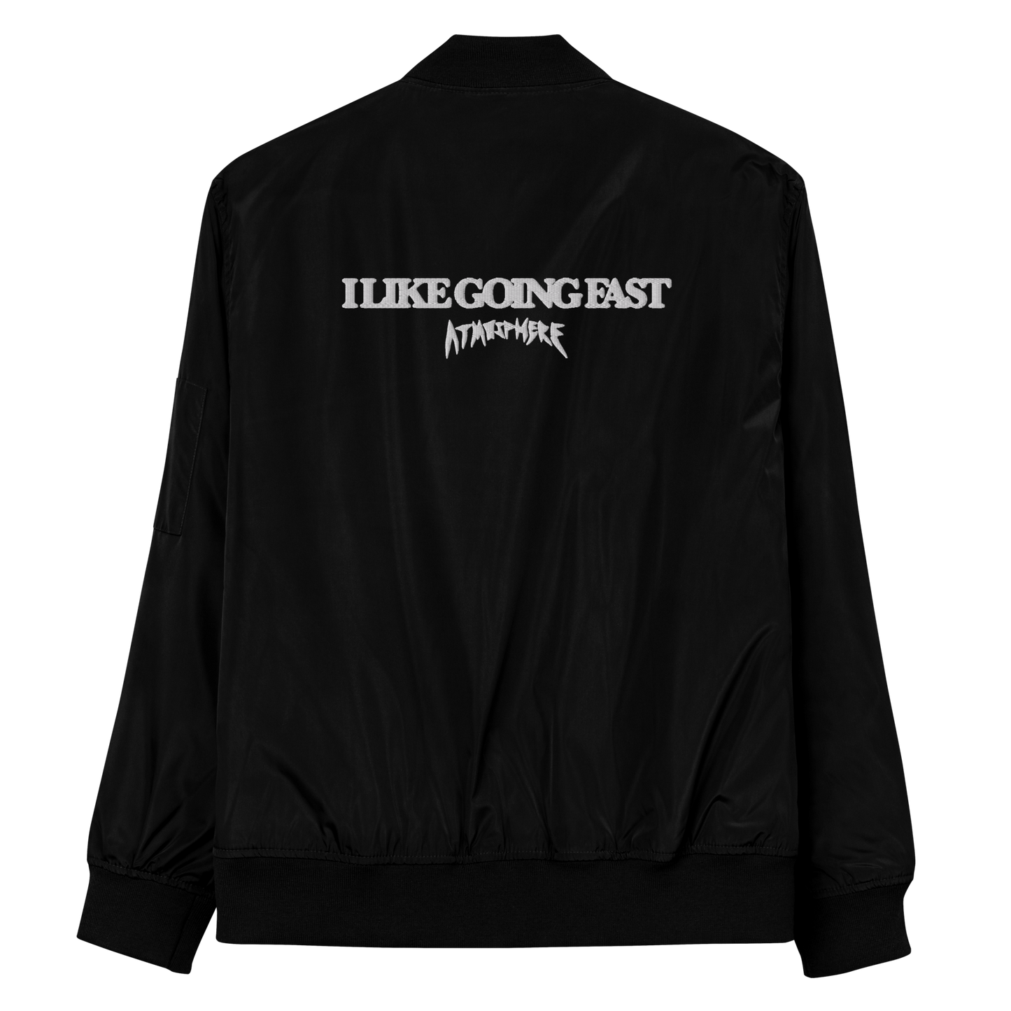 Atmosphere "I Like Going Fast" Bomber Jacket Black