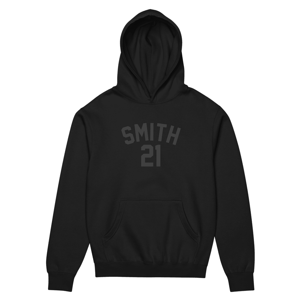 Bo Nix Smith 21 Box Hoodie Black