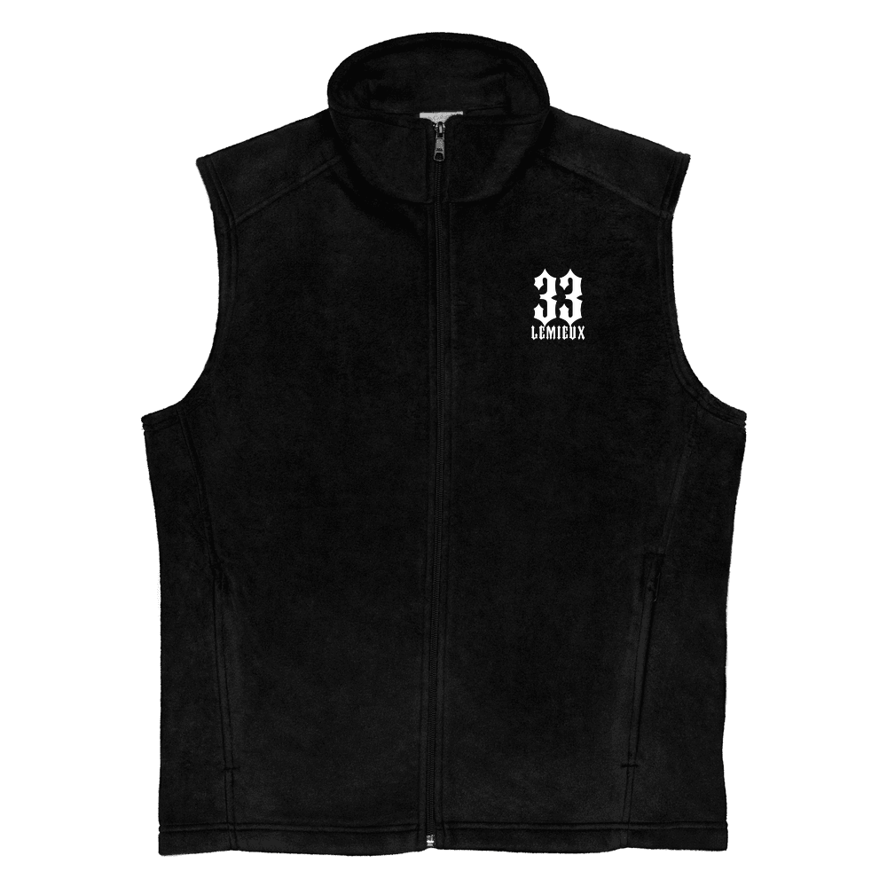 Nick Test 4 Name & Number Fleece Vest Black