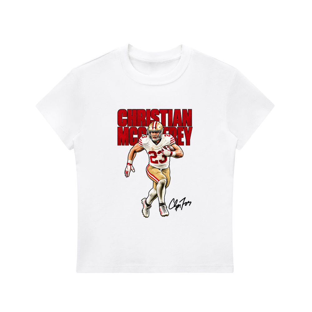 Christian McCaffrey Halftone Women's T-shirt