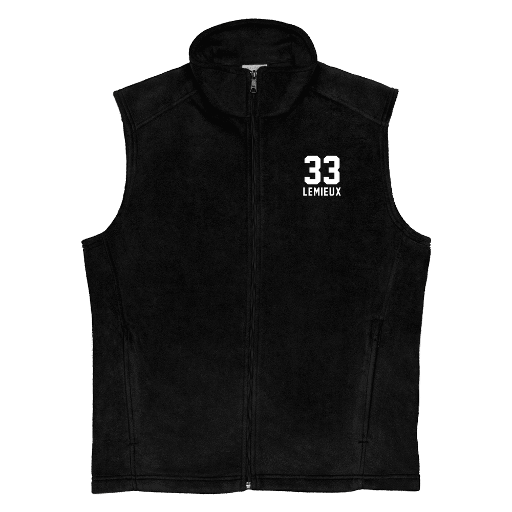 Nick Name & Number Fleece Vest Black