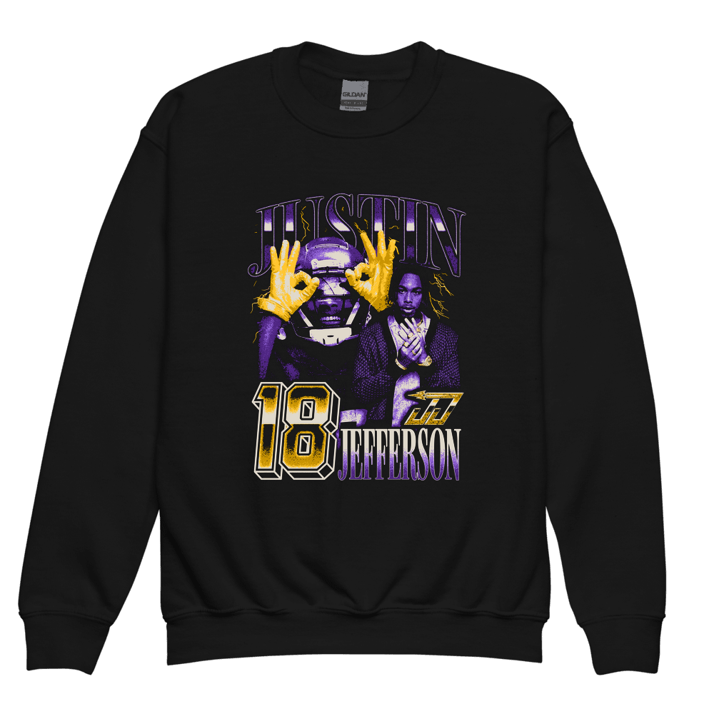 Test Vintage Youth Sweatshirt Black