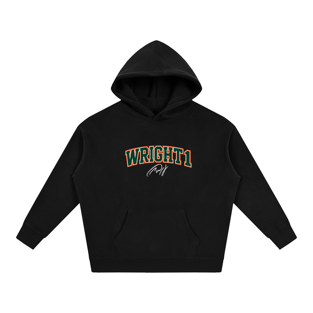 Brysen Wright Varsity Wordmark Oversized Hoodie