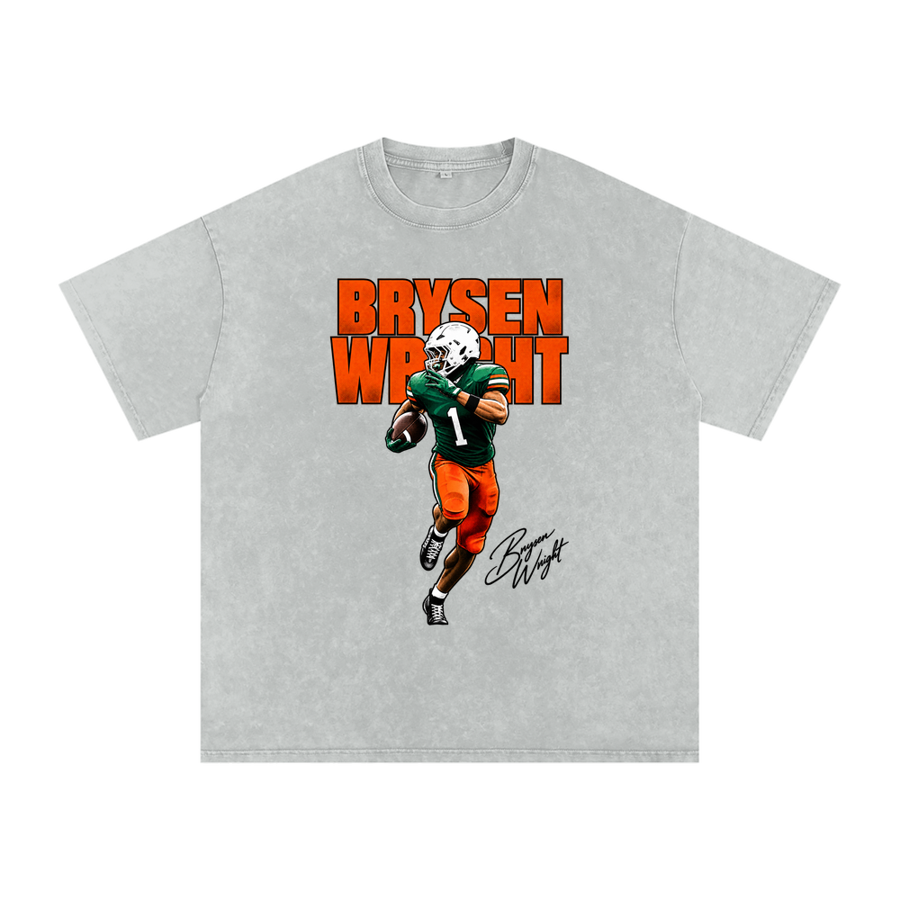 Brysen Wright Halftone Boxy Washed T-shirt