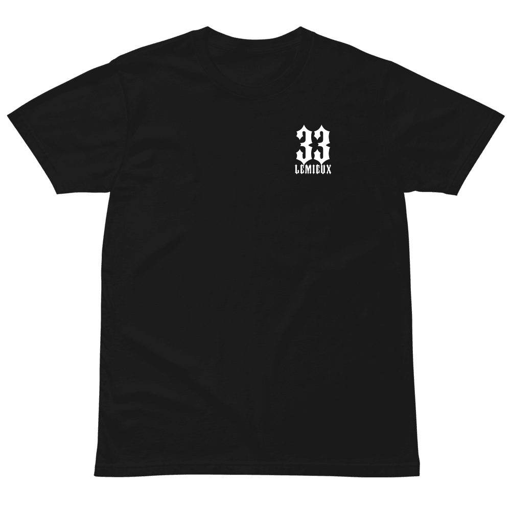 Nick Test Name & Number T-shirt Black