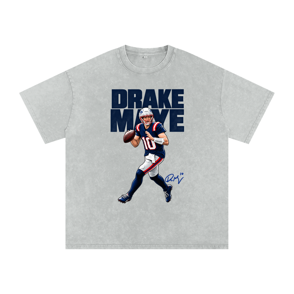 Drake Maye Halftone Boxy Washed T-shirt