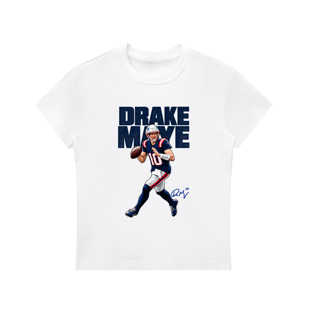 Drake Maye Halftone Women's T-shirt