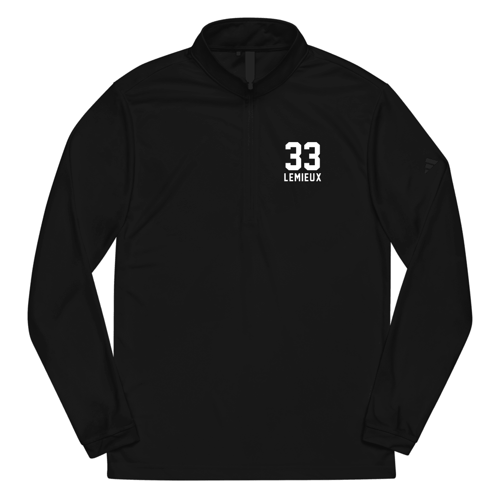 Nick Lemieux Name & Number Quarter Zip Black