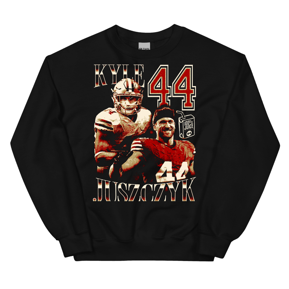 Kyle Juszczyk Vintage Vintage Sweatshirt Black by Kyle Juszczyk