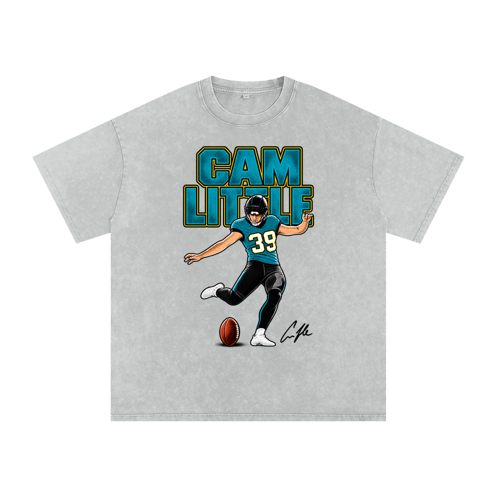 Cam Little Halftone Boxy Washed T-shirt