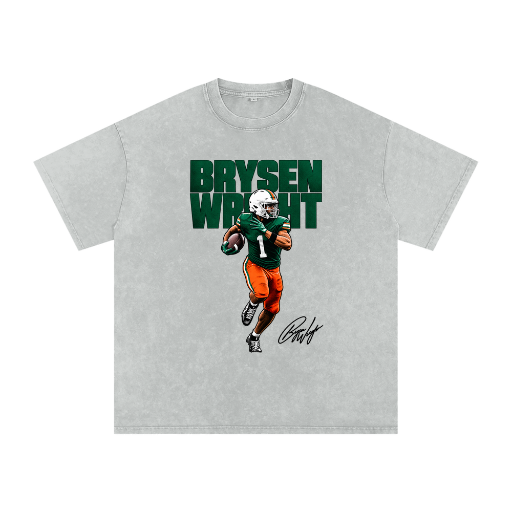 Brysen Wright Halftone Boxy Washed T-shirt