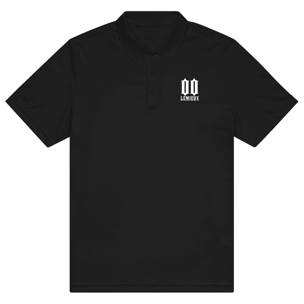 Nick Lemieux Name & Number Sport Polo Shirt Black