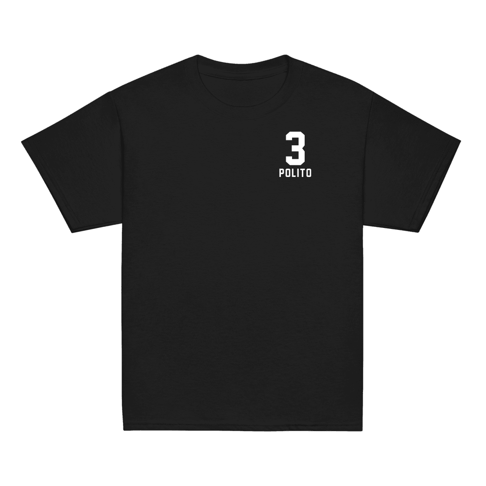 Nick Test 11 Name & Number Youth T-shirt Black