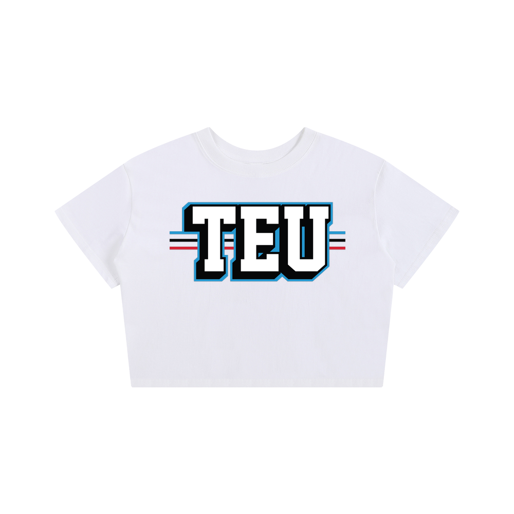 Tight End University Wordmark Upload Women's Cropped T-shirt