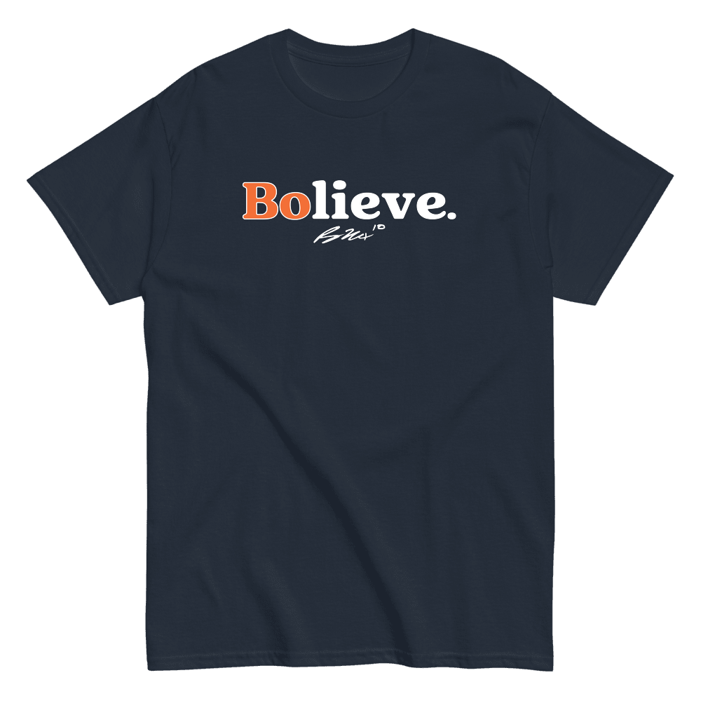 Bo Nix Bolieve T-shirt Navy