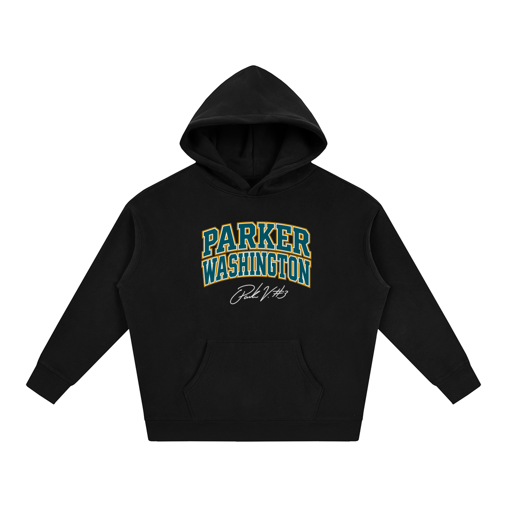 Parker Washington Varsity Wordmark Oversized Hoodie