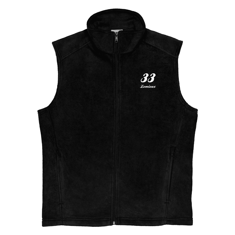 Nick Test 3 Name & Number Fleece Vest Black