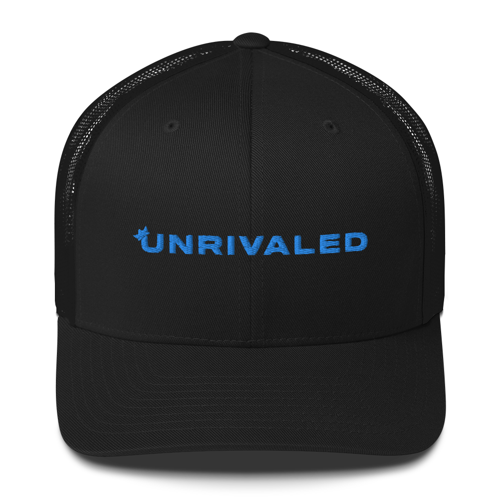Unrivaled "Logo" Trucker Hat Black