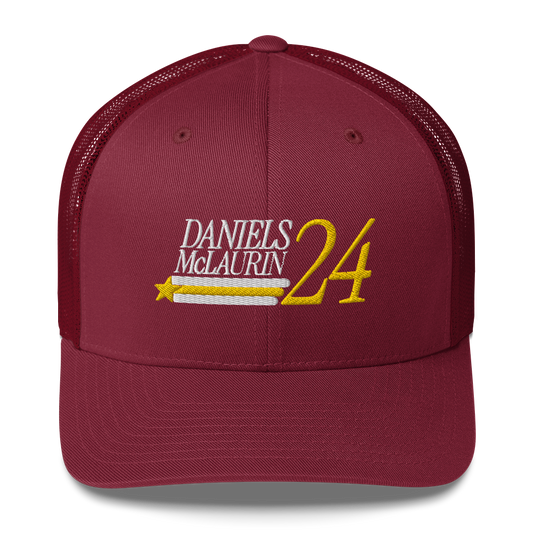 Jayden Daniels "McLaurin Daniels 24" Trucker Hat Red