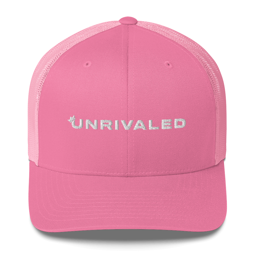 Unrivaled "Logo" Trucker Hat Pink